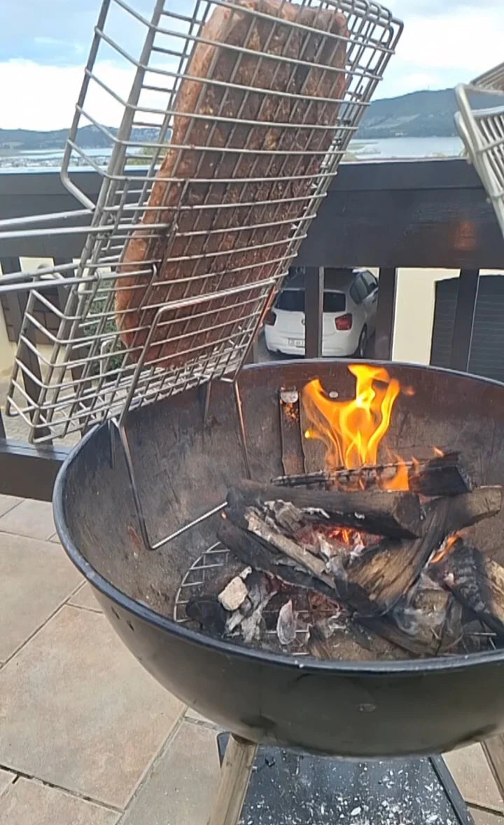 Asado Stand (Rib Stand) for Kettle Braai
