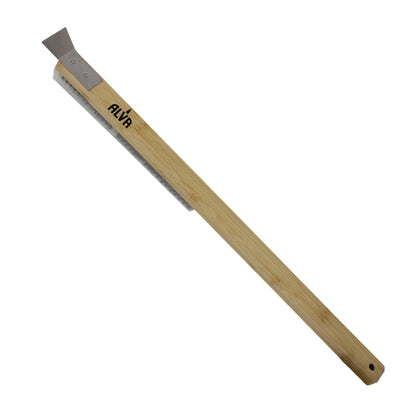 Alva pizza oven brush with scraper