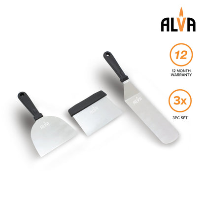 Alva 3-piece griddle tool set