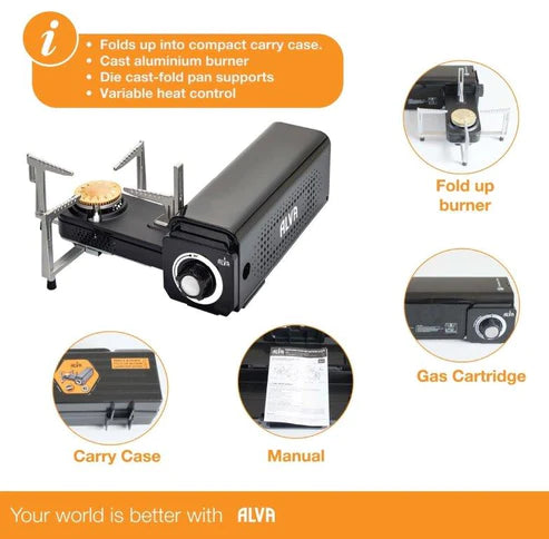 MINI FOLD-UP STOVE + CARRY CASE