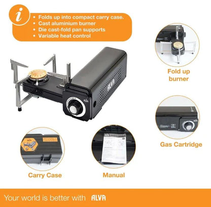 MINI FOLD-UP STOVE + CARRY CASE