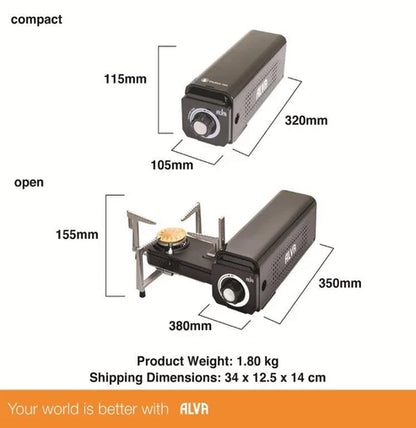 MINI FOLD-UP STOVE + CARRY CASE