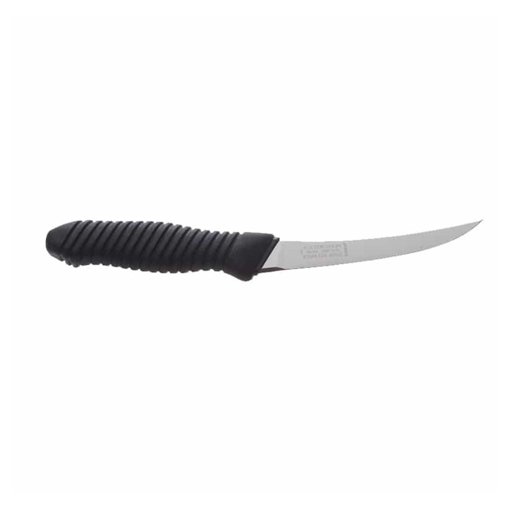 Curved S Flex Ribbed Handle Knife B6