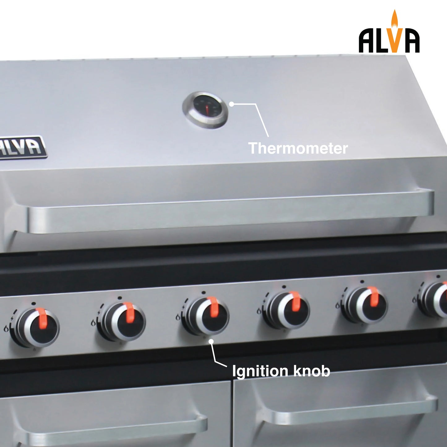 Alva Sierra 6-Burner BBQ With Side Burner