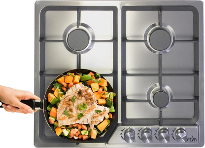Alva 60cm 4-Burner Gas Hob - Glass Top | GDH100