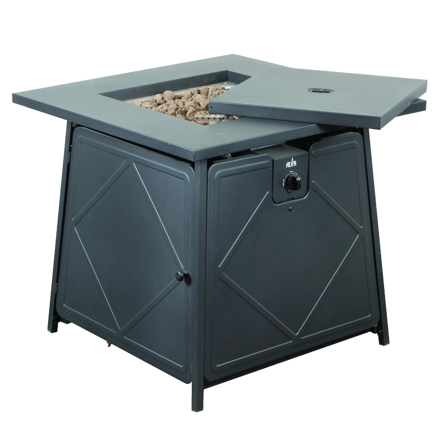 Alva Gas Firetable With Lava Rocks & Lid | GFT000