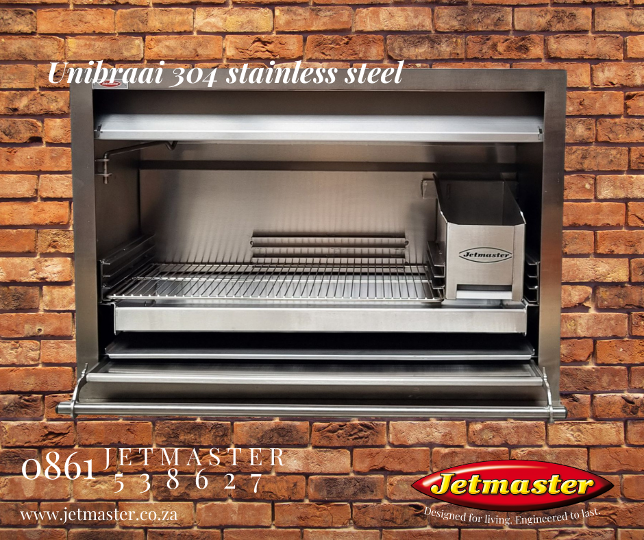 JetMaster Unibraai 1000mm 304 Stainless steel Built-in Braai | D30000058