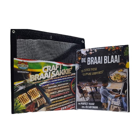 Large Craft Braai Bag & Braai Blaai Combo