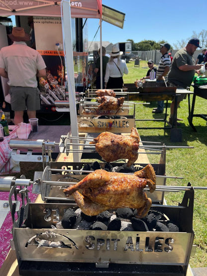 SpitAlles Rotisserie Combo (Includes: Counter Stand, Motor, Fork with Shaft and Canvas Bag)