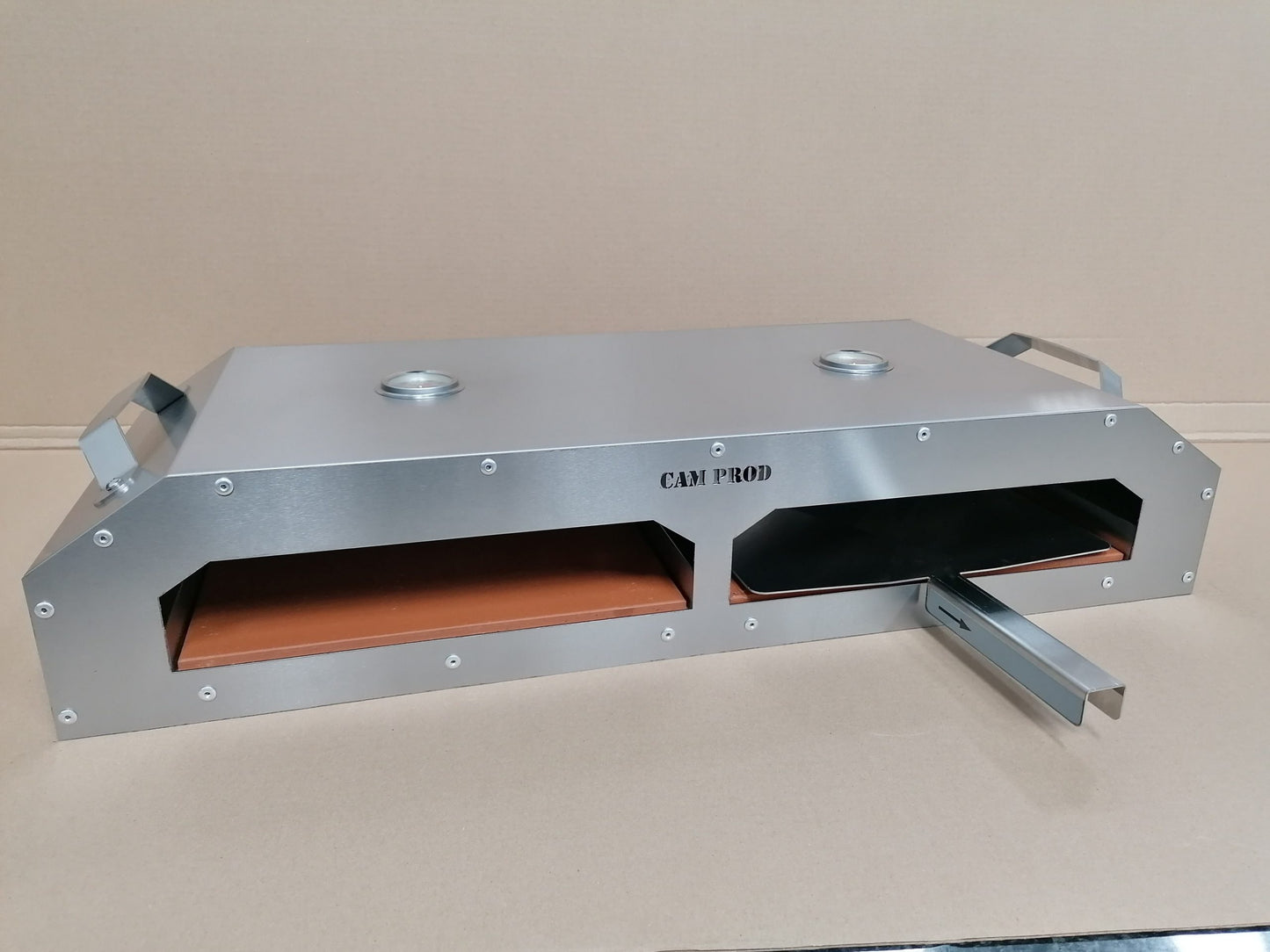 CAM Stainless Steel  Double Pizza Oven | EFPB 013 - www.onlinebraaishop.co.za