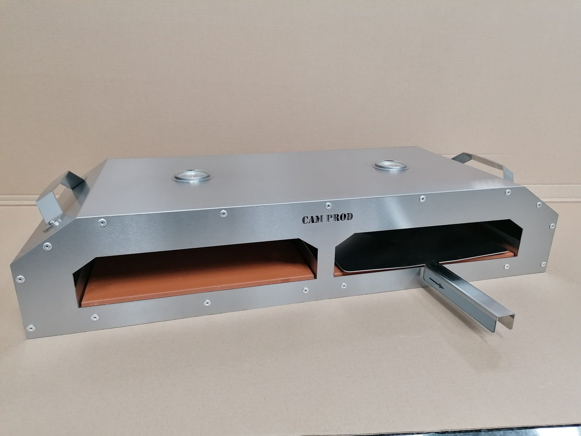 CAM Stainless Steel  Double Pizza Oven | EFPB 013 - www.onlinebraaishop.co.za