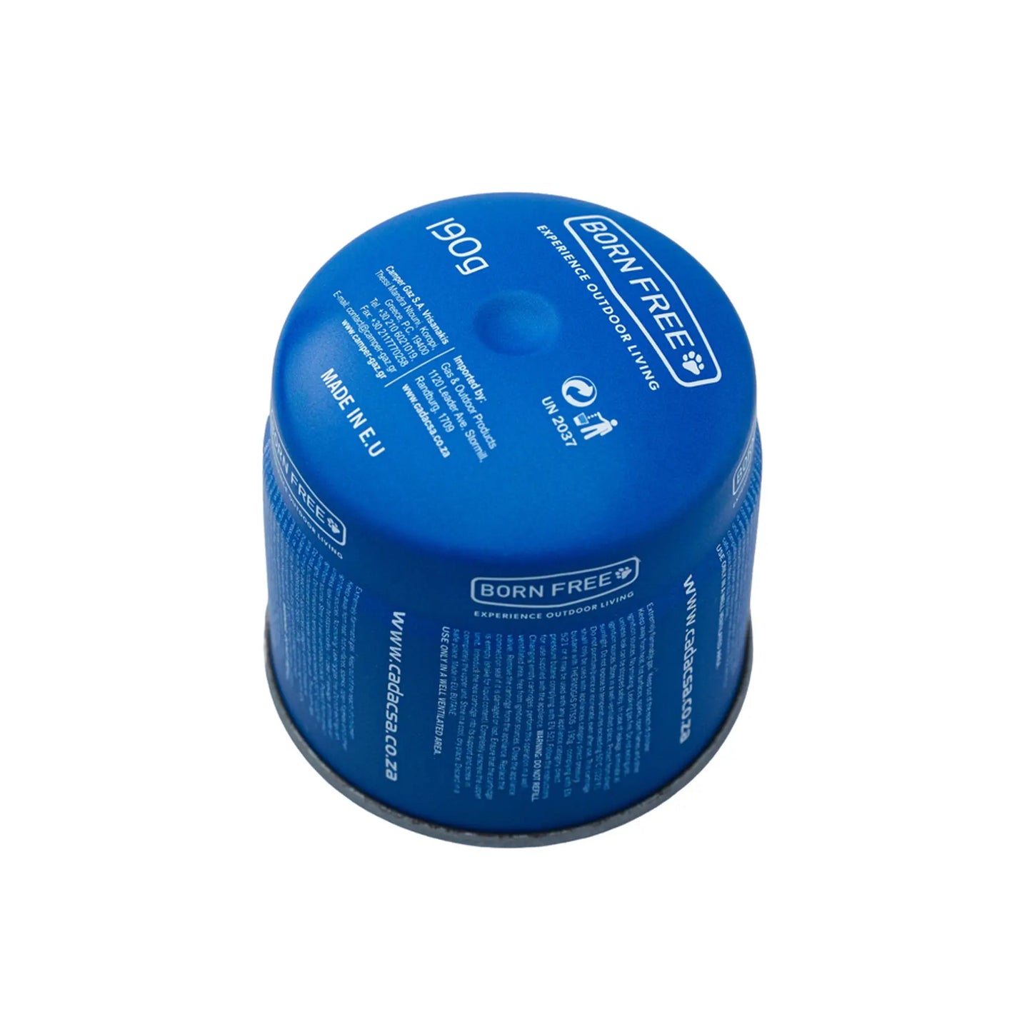 Born Free 190g Piercable Gas Cartridge | CA190N-S