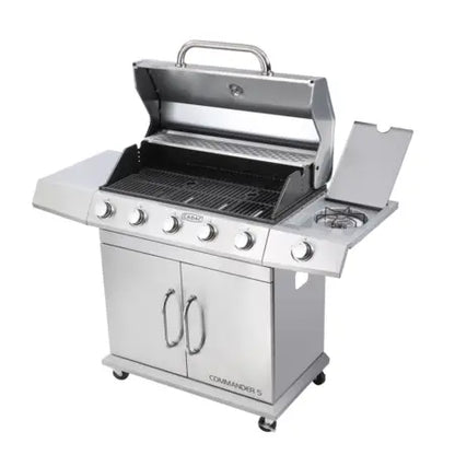 CADAC 5 BURNER COMMANDER STAINLESS STEEL