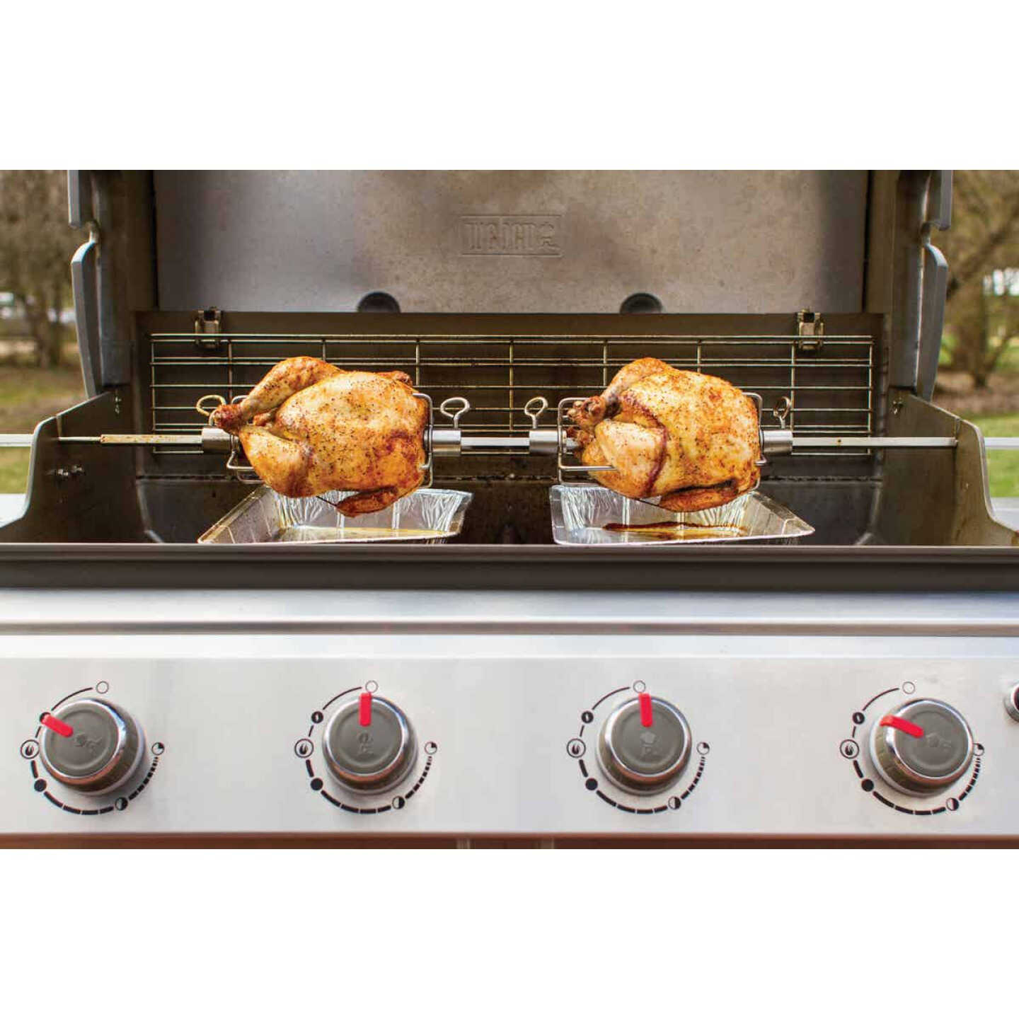 Weber Stainless Steel Rotisserie 4b/6b Gas