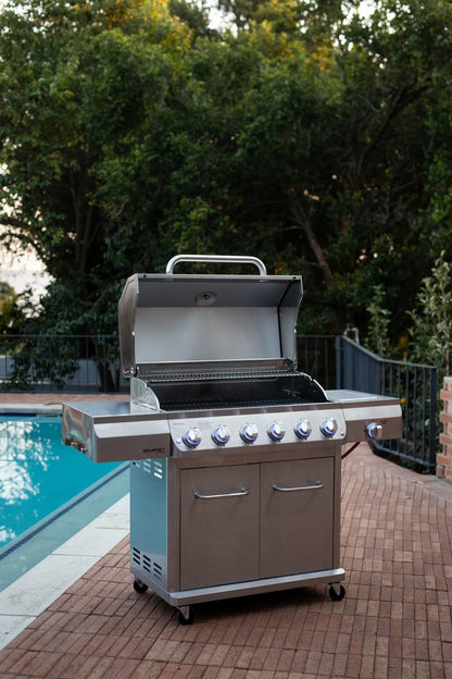 Megamaster Apex Series 6 Burner Gourmet Pro Patio Gas Braai | 720-1136B