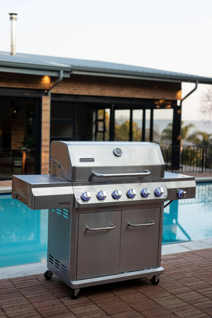 Megamaster Apex Series 6 Burner Gourmet Pro Patio Gas Braai | 720-1136B