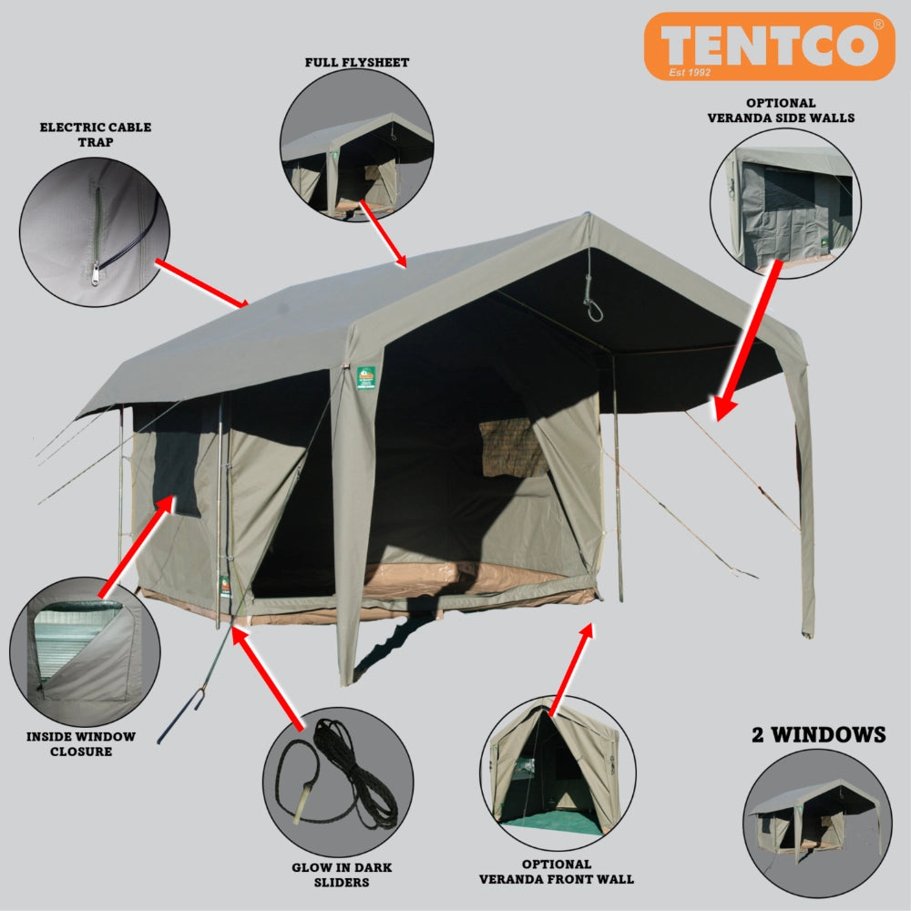 Tentco Junior Sahara Frame Tent side