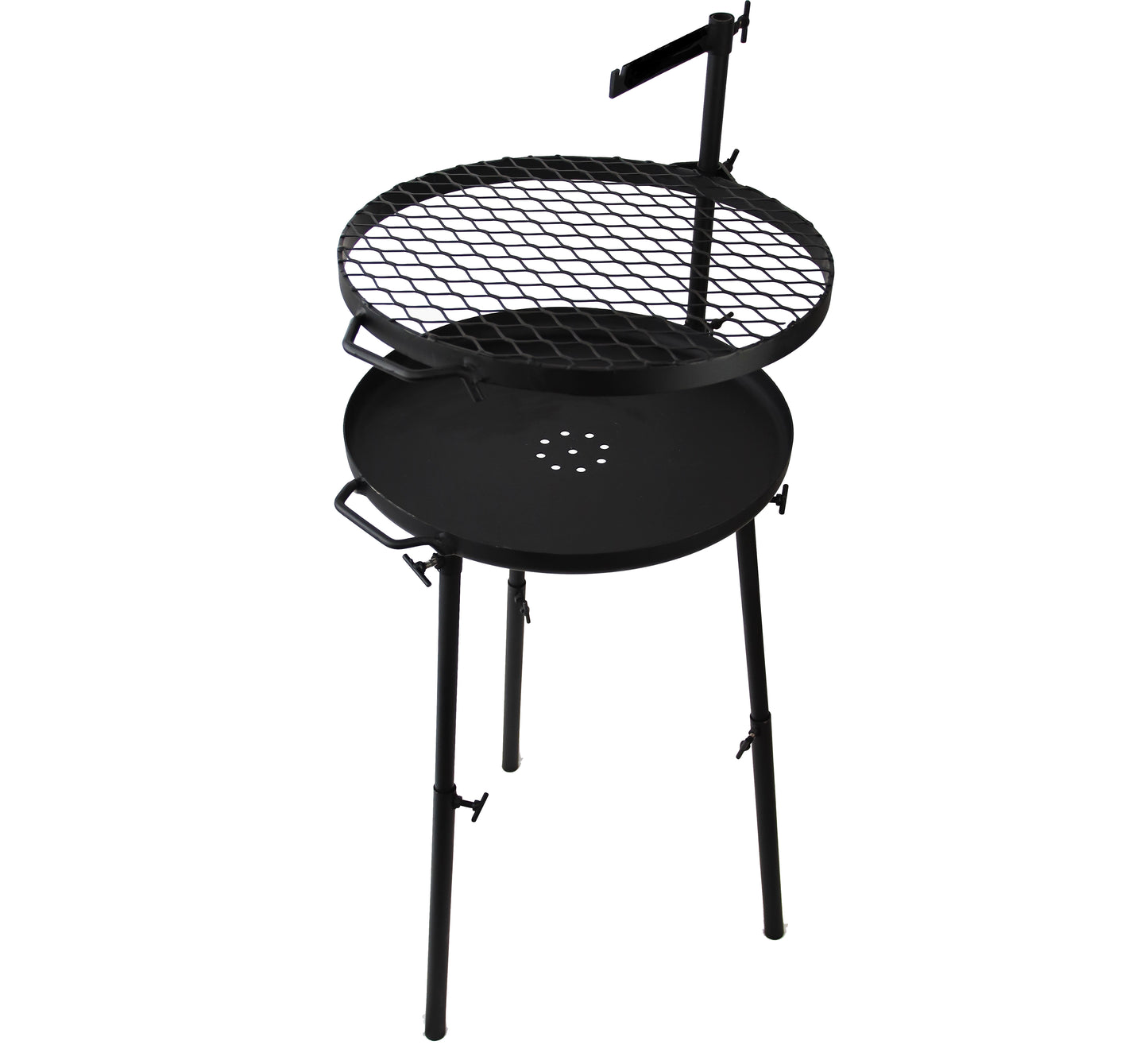 ADJUSTABLE KUDU BRAAI WITH POTJIE HANDLE - 47CM