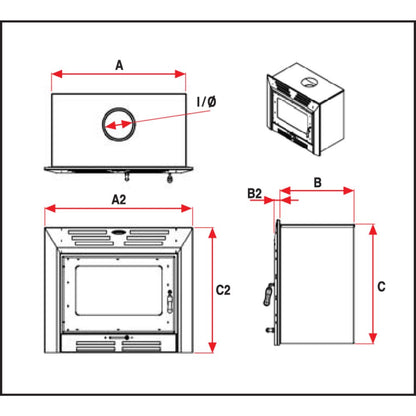 Rigel Built in Slow Stove Fireplace