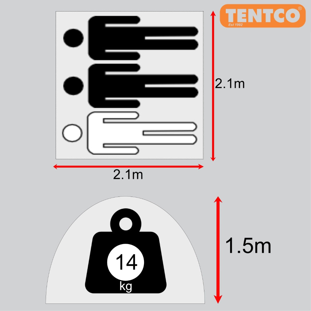 Tentco Savannah 3 Bow Tent detail