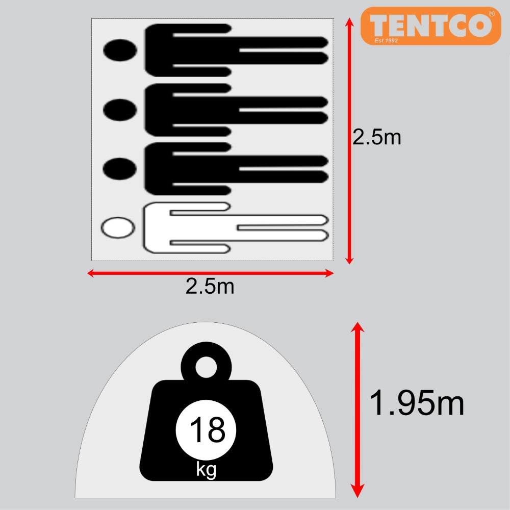 Tentco Savannah 4 Bow Tent detail