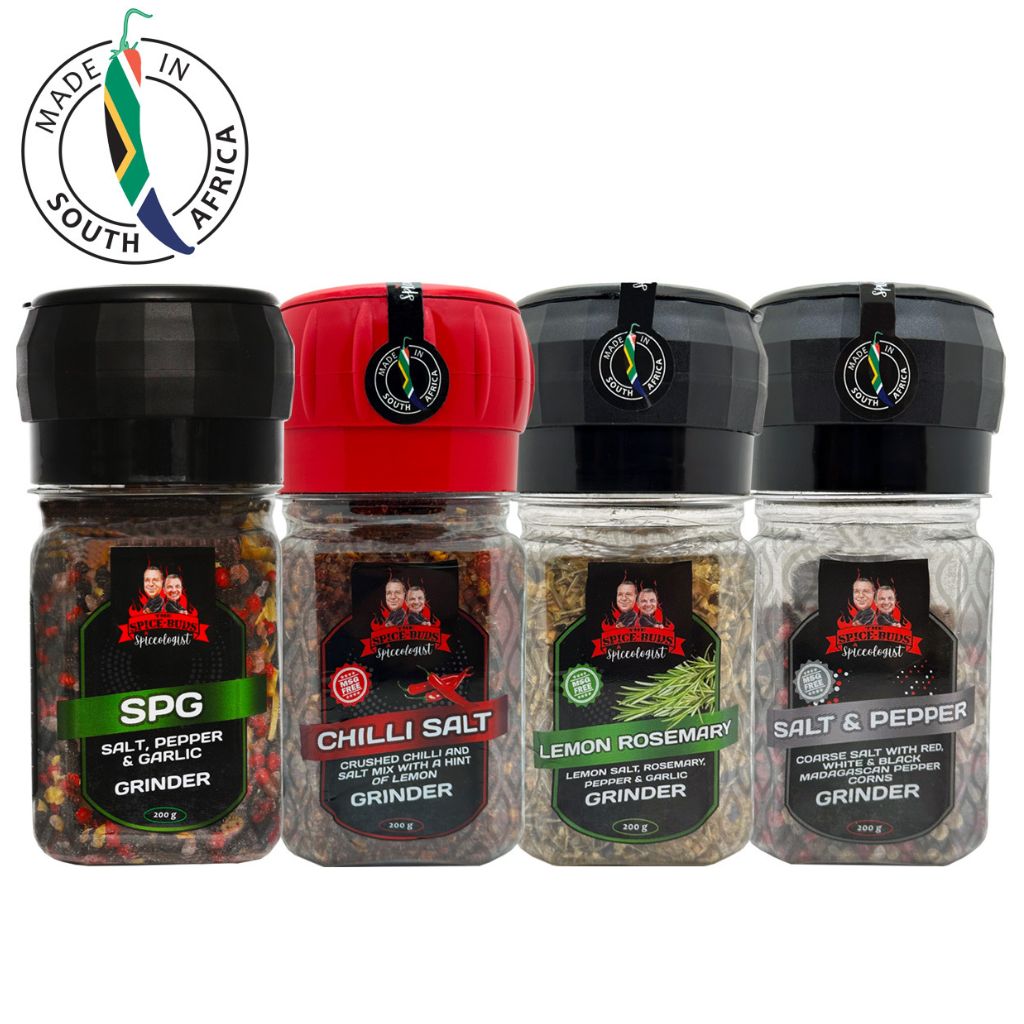 Spiceologist Artisanal Salt Grinder Combo