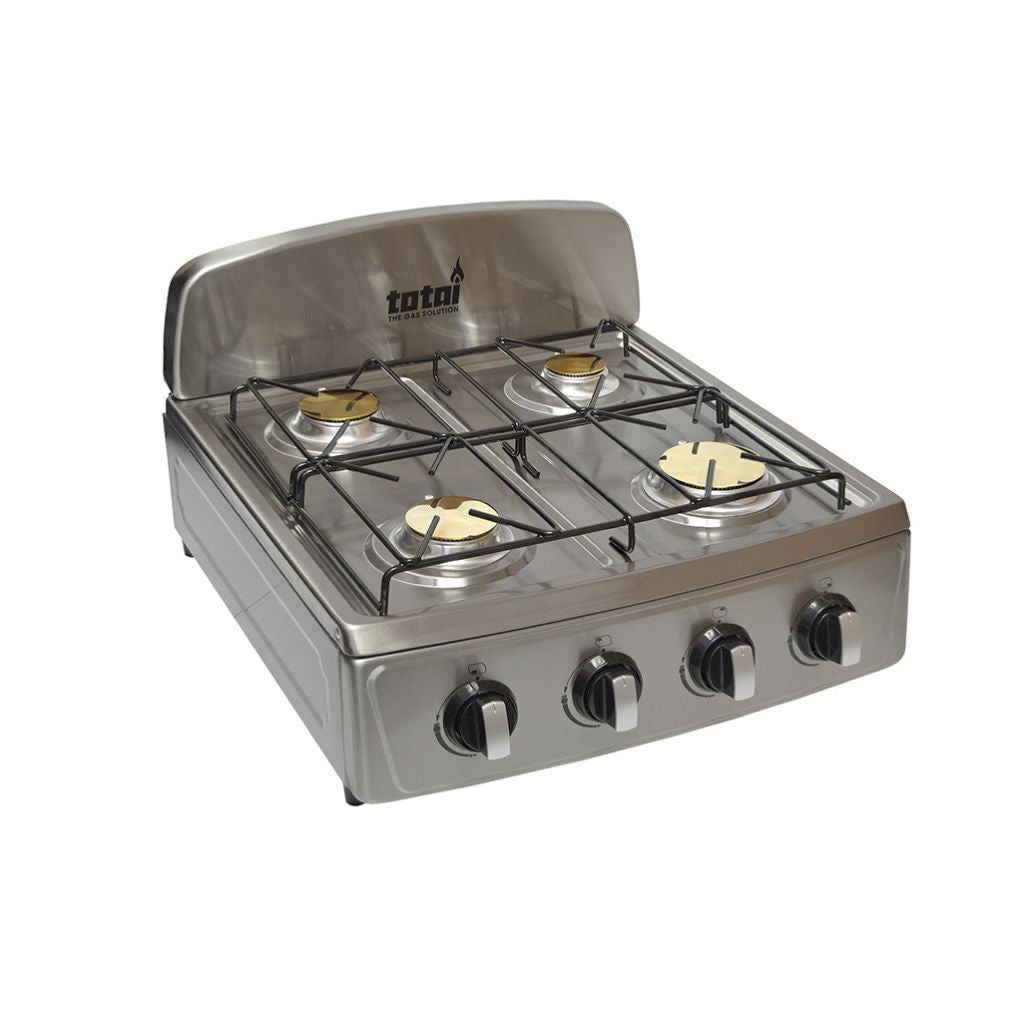 TOTAI 4 Burner Stainless Steel Tabletop Gas Stove