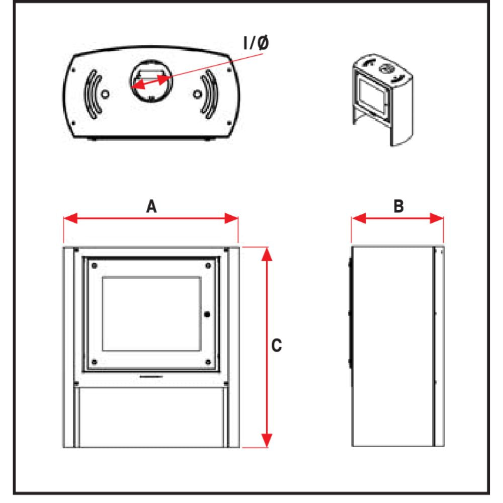 UK 18i Slow Stove Free-standing