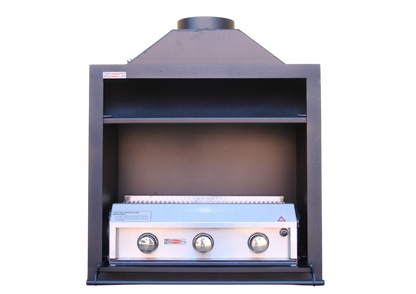 Jetmaster 700mm Entertainer 304 S/S Cut For Gas With 3 Burner Shallow gas grill | D3000086
