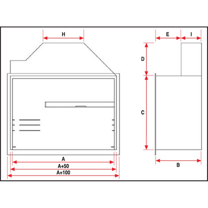 Unibraai 1000mm 304 Stainless steel Built-in Braai