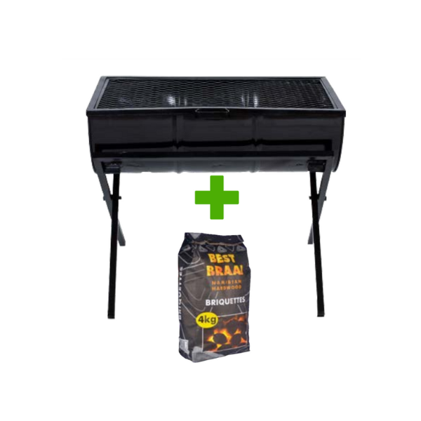 Charcoal Drum Braai Easter Combo - FREE Charcoal