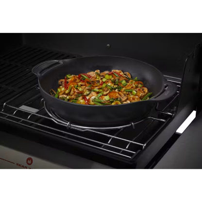 Weber Crafted Wok And Steamer (Cast Iron )