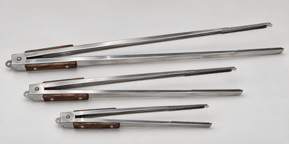 CAM braai tongs in 825 mm, 550 mm and 400 mm