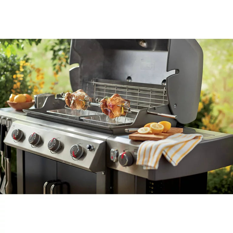 Weber Stainless Steel Rotisserie 4b/6b Gas