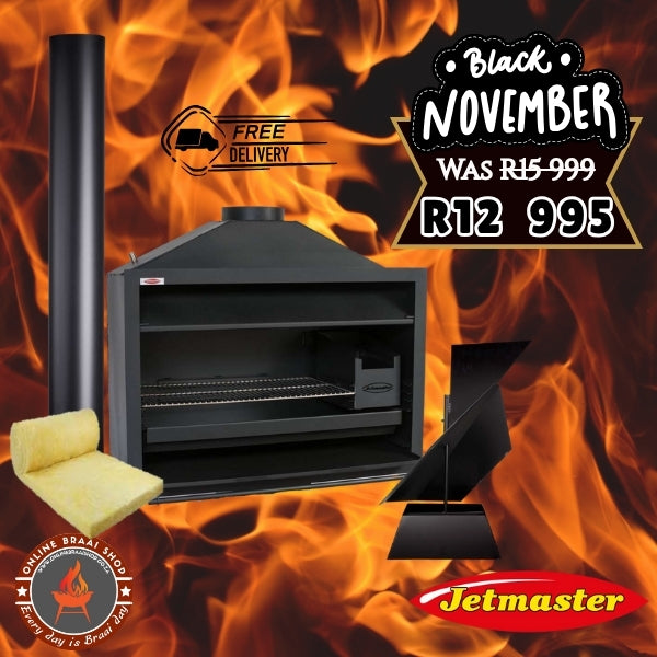 Jetmaster Entertainer 1000 Built In Braai - Complete Installation Combo Package