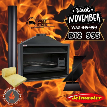 Jetmaster Entertainer 1000 Built In Braai - Complete Installation Combo Package