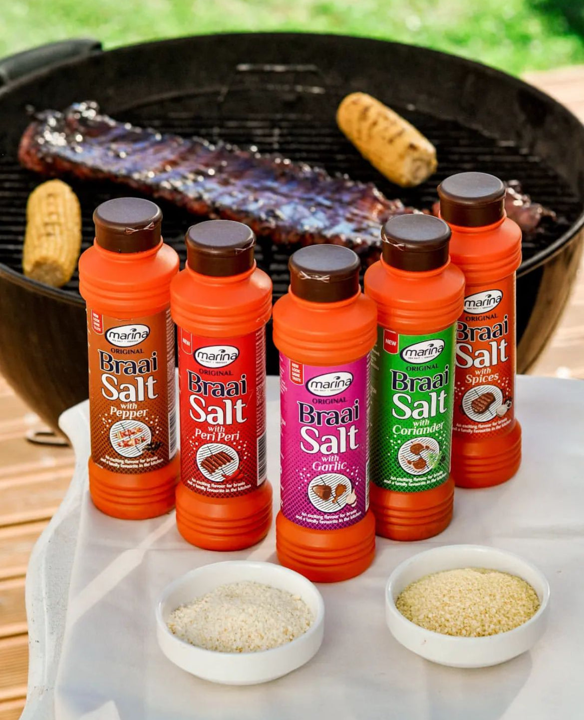 Marina Braai Salt 400g + 5-Pack 40g Collection Set