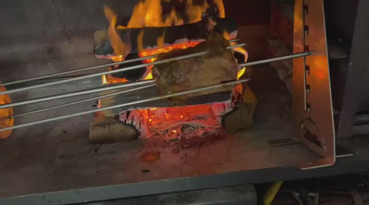 SpitAlles Rotisserie Combo (Includes: Counter Stand, Motor, Fork with Shaft and Free Canvas Bag)