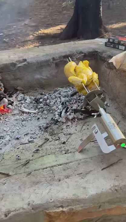 SpitAlles Rotisserie Combo (Includes: Counter Stand, Motor, Fork with Shaft and Canvas Bag)