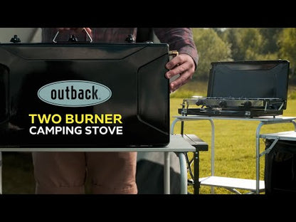 Two Burner Camping Stove With Toaster (Briefcase)