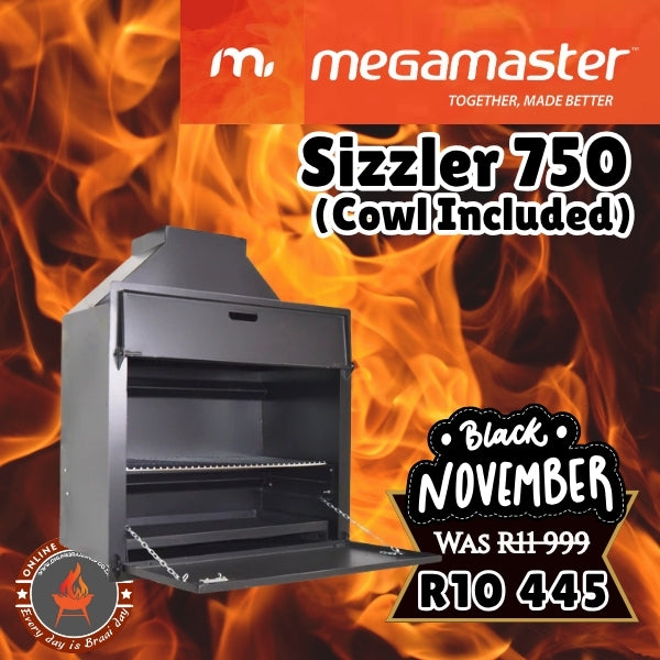 Megamaster 750 Sizzler Built-In Braai (Cowl included) | BIB0040