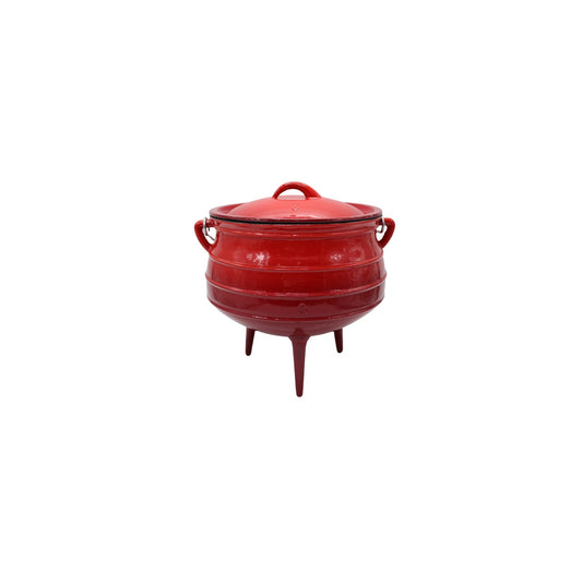 Totai Enamel Cast Iron Potjie Pot Size 3 Red