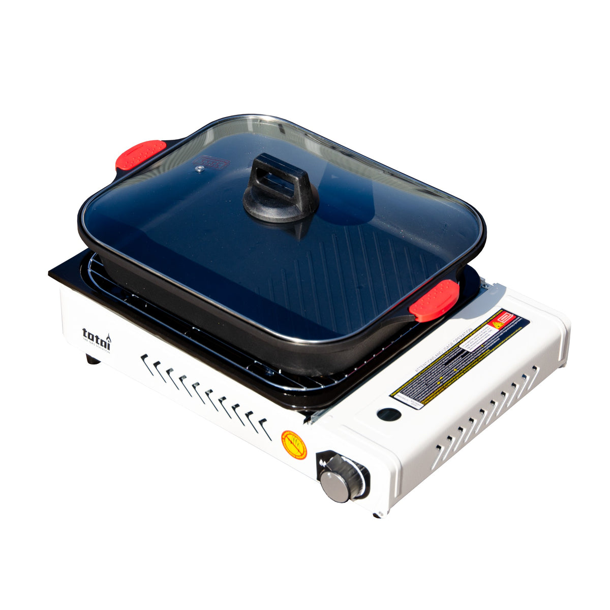 Totai Portable Gas Cooking Griller with lid