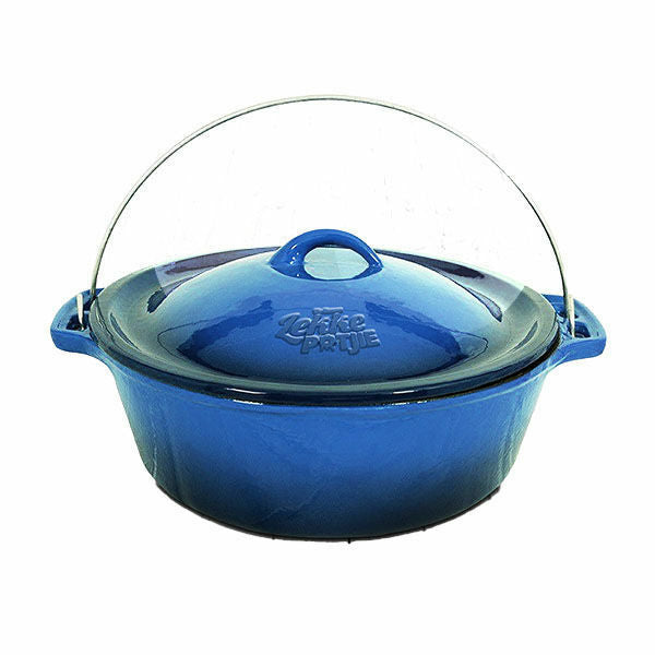 Cast Iron Enamel Coated Potjie Bake Pot Various Colors 5L www