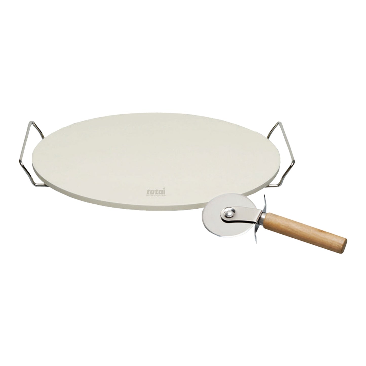 30CM Pizza Stone With Cutter